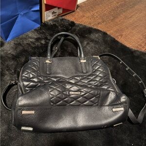 Rebecca Minkoff Black Quilted Satchel